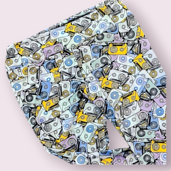 Mix Tape Cassette 80's Retro Leggings LuLaRoe Tall & Curvy Like New SOFT! - Picture 2 of 6